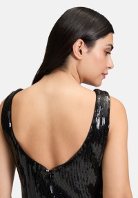 Vera Mont Abendkleid mit U-Boot-Ausschnitt