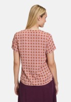 Cartoon Blusenshirt mit Rüschen