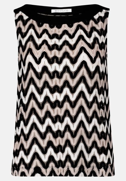 BETTY & CO Strukturshirt ohne Arm
