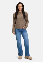 Cartoon Basic-Pullover mit Rundhalsausschnitt
