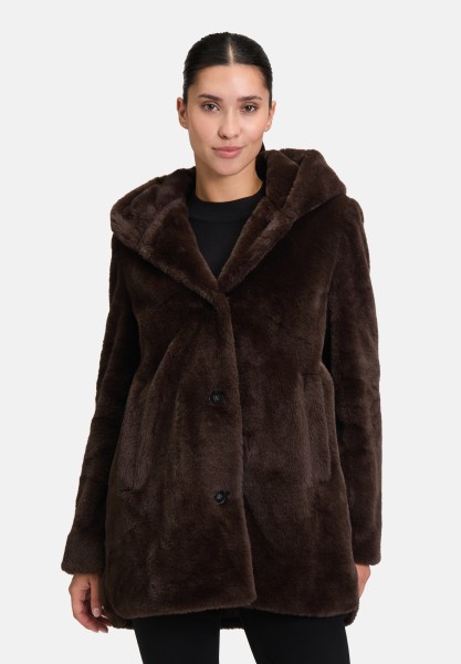 Betty Barclay Plüschjacke mit Kapuze