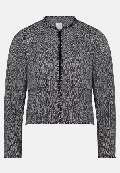 BETTY & CO Jerseyjacke mit Fransen