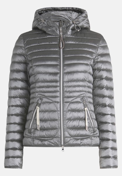 Cartoon Steppjacke mit Reißverschlusstaschen
