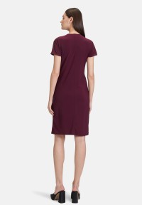 Cartoon Jerseykleid mit Raffung
