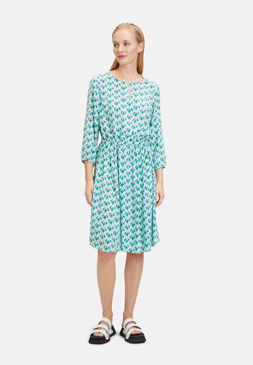 Cartoon Casual-Kleid mit Muster