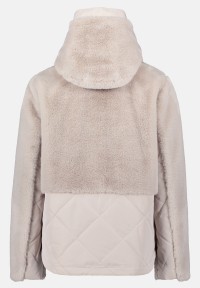 Amber & June Plüschjacke mit Kapuze