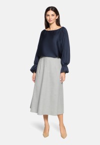 Betty Barclay Satin-Bluse mit U-Boot-Ausschnitt