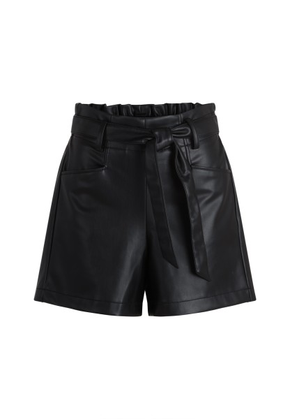 zero Shorts Lederoptik mit Bindegürtel | Betty Barclay
