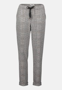 BETTY & CO Karo-Hose mit Bindegürtel
