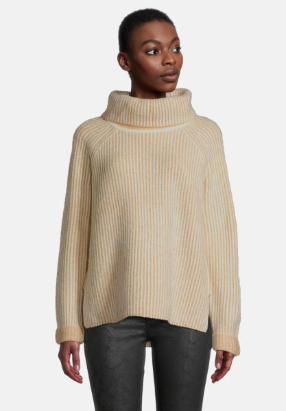 Cartoon Strickpullover mit Rippenstruktur