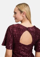Vera Mont Pailletten-Bluse mit Flügelärmeln