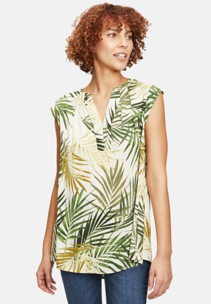 Cartoon Casual-Bluse mit Muster