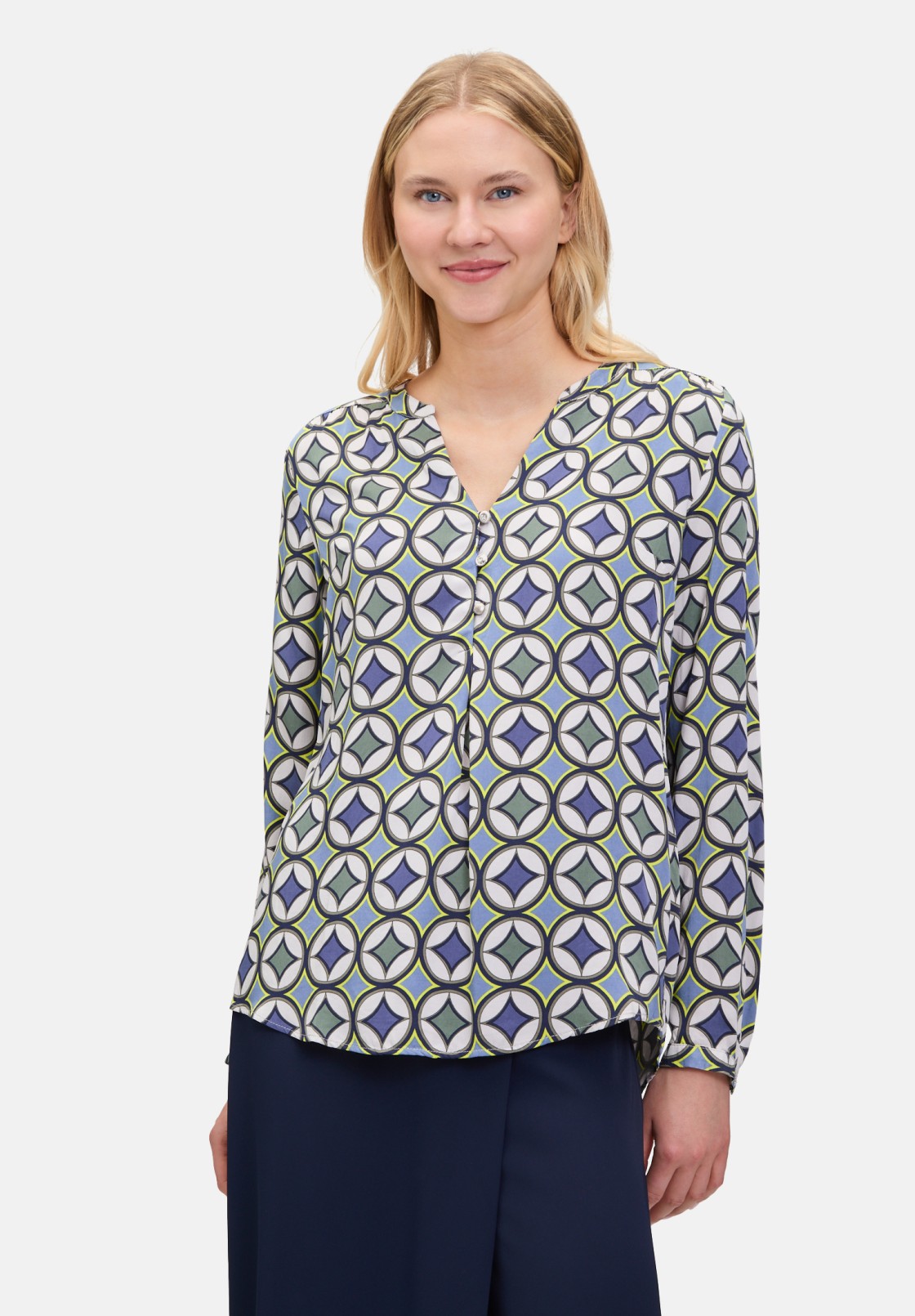 Cartoon Casual-Bluse mit Knöpfen