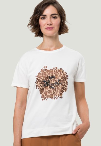 Mode Shirts Netshirts Zero Netshirt wit bloemenprint elegant 
