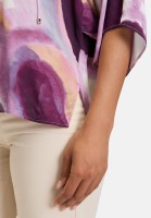 Cartoon Casual-Bluse mit Muster