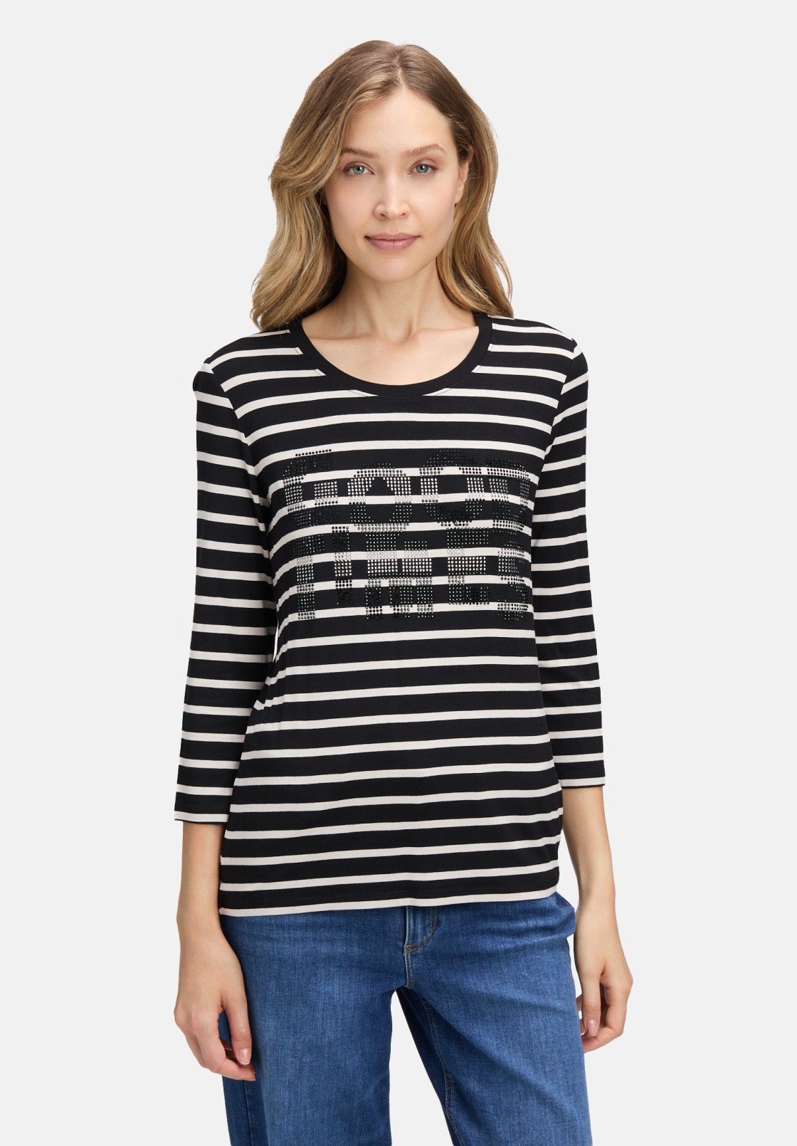 Betty Barclay Ringelshirt mit Schmucksteinen