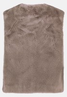 Cartoon Fake Fur-Weste unifarben