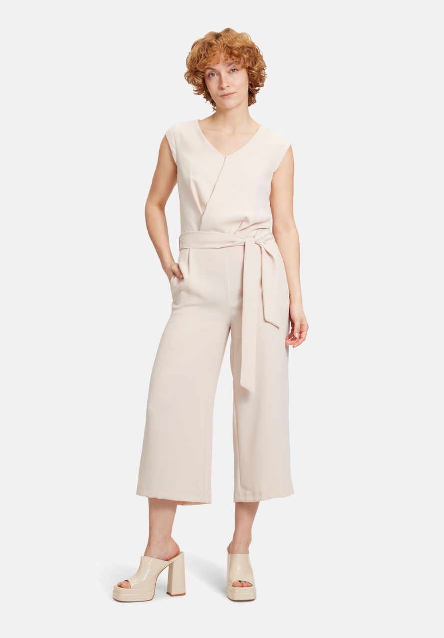 Cartoon Jumpsuit mit Bindegürtel