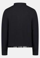 Cartoon Strick-Cardigan mit Fransen