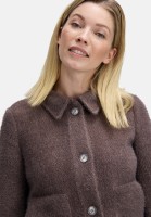 Cartoon Casual-Jacke mit aufgesetzten Taschen