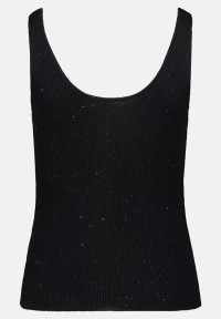 Cartoon Strick-Top im Glitzer-Look