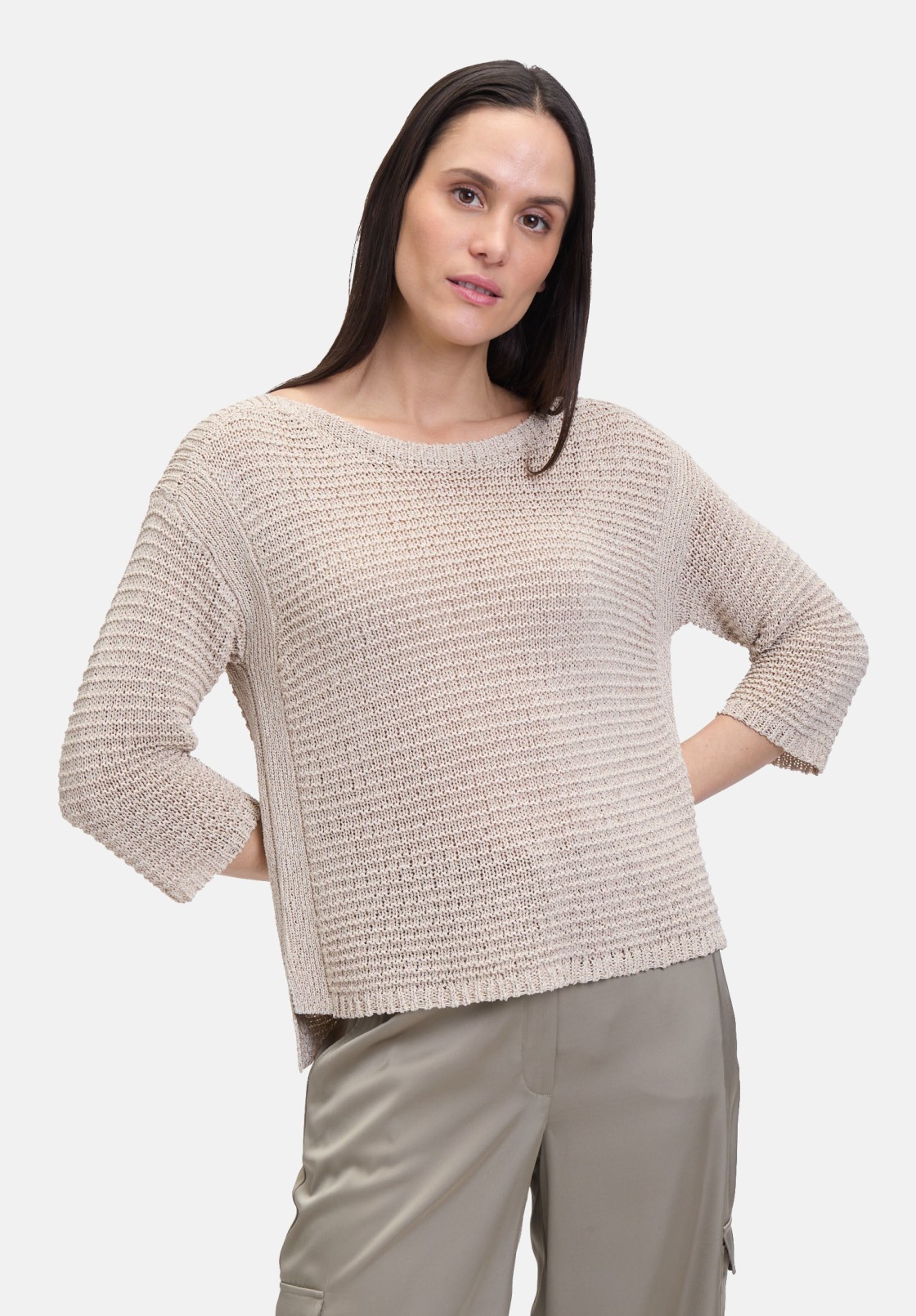 Betty Barclay Grobstrick-Pullover mit 3/4 Arm