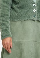 Cartoon Strick-Cardigan mit Knopfleiste