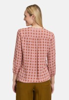 Cartoon Casual-Bluse mit Muster
