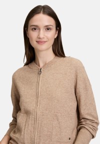 BETTY & CO Strick-Cardigan mit Reißverschluss
