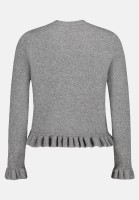 Cartoon Cardigan mit Rüschen