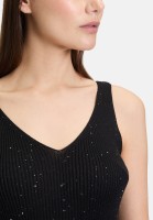 Cartoon Strick-Top im Glitzer-Look