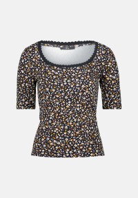 zero Blumenshirt mit Wellensaum | Betty Barclay