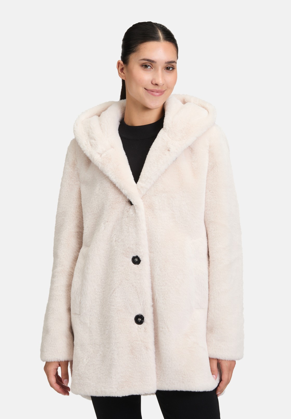 Betty Barclay Plüschjacke mit Kapuze