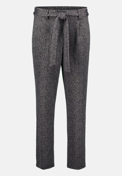 zero Stoffhose Herringbone mit Bindegürtel 28 Inch | Betty Barclay