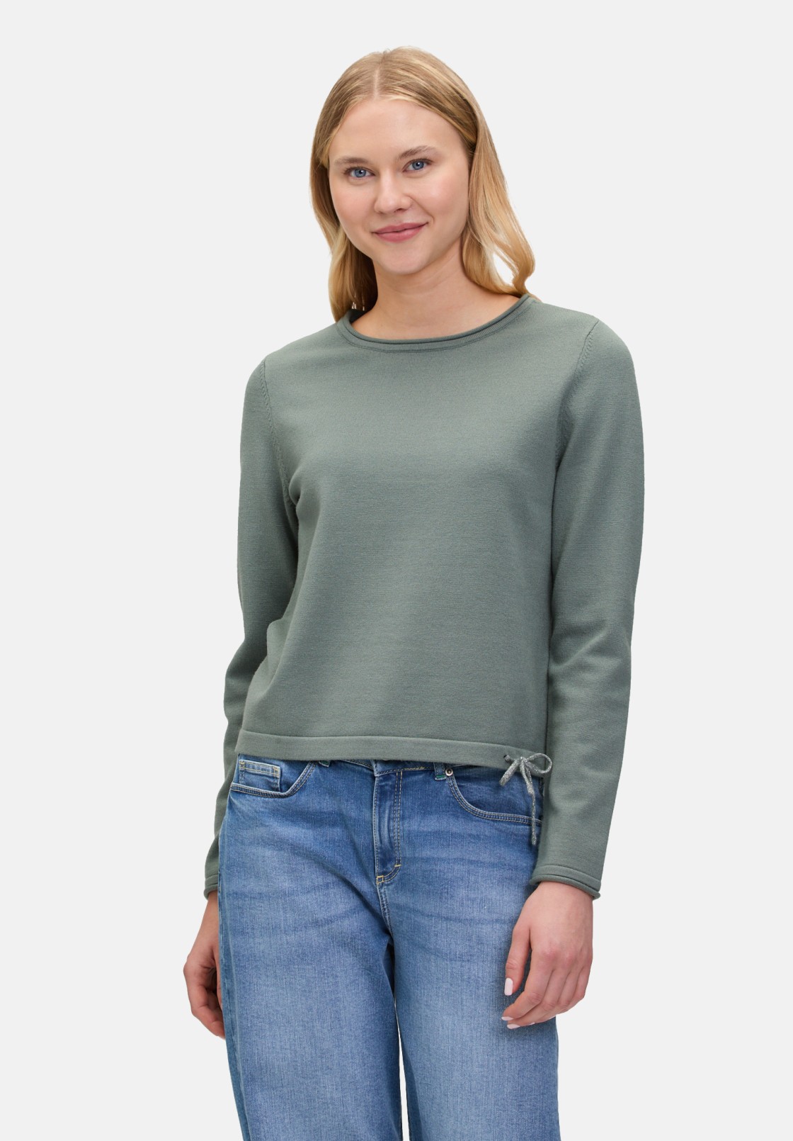 Cartoon Strickpullover mit Rundhalsausschnitt