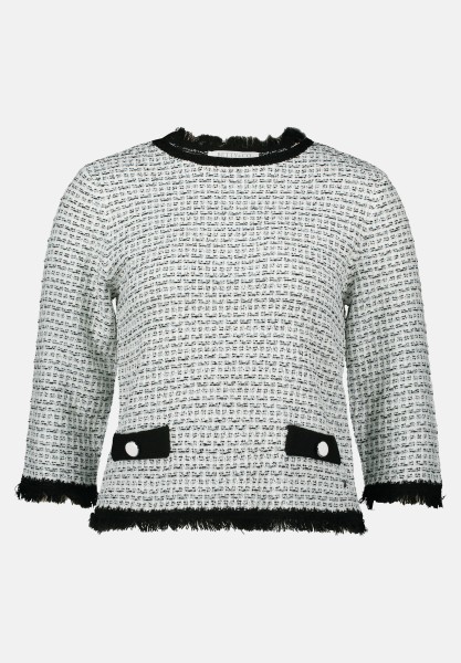 BETTY & CO Strickpullover mit Fransen