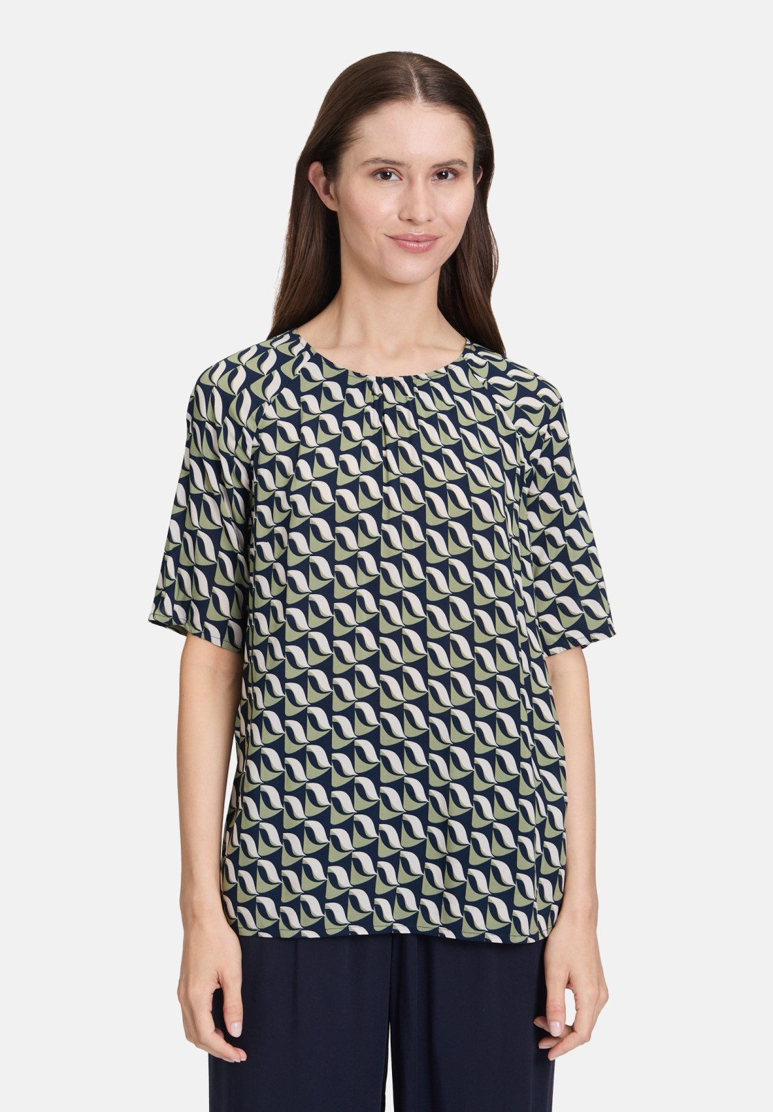 Betty Barclay Schlupfbluse mit Rundhalsausschnitt