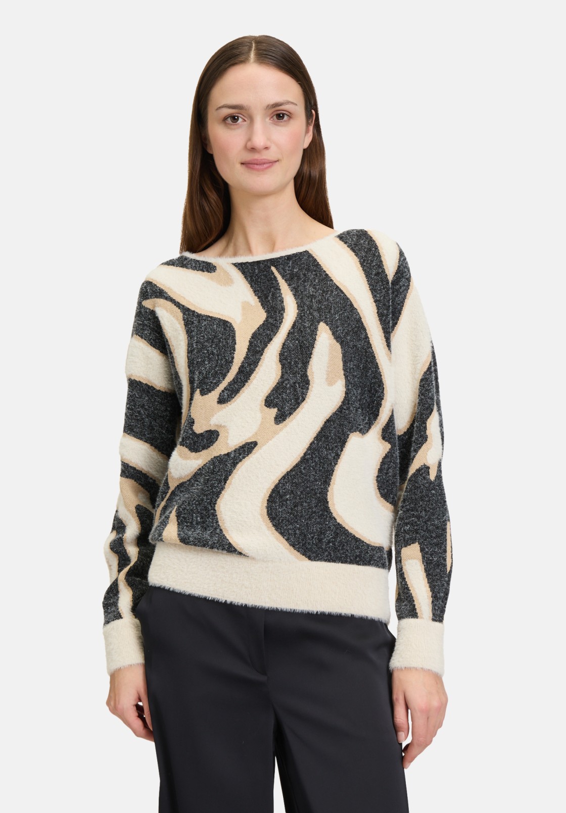 BETTY & CO Strickpullover mit Rippbündchen