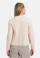 Cartoon Strick-Cardigan mit Fransen