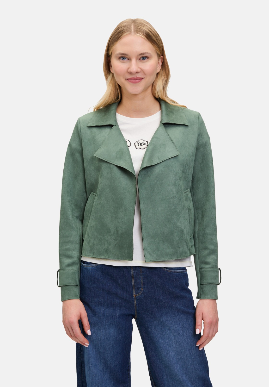 Cartoon Casual-Jacke mit Taschen