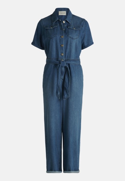 Cartoon Jumpsuit mit Bindegürtel