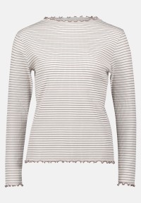 Cartoon Langarm-Shirt mit Kragen