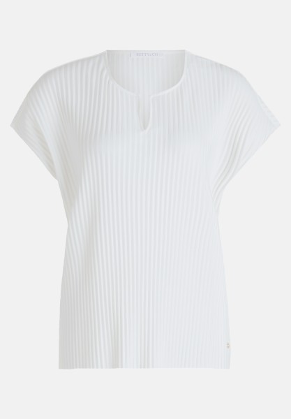 BETTY & CO Kurzarm-Shirt mit Plissee