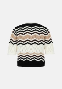 zero Strickjacke mit Zickzackmuster | Betty Barclay
