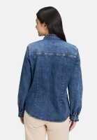 Cartoon Jeansbluse mit Rüschen