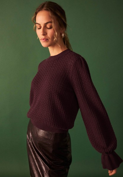 zero Pullover mit Volant-Ärmeln | Betty Barclay