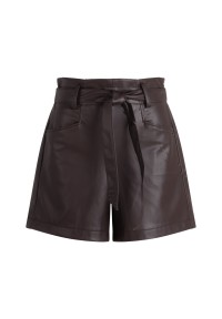 zero Shorts Lederoptik mit Bindegürtel | Betty Barclay