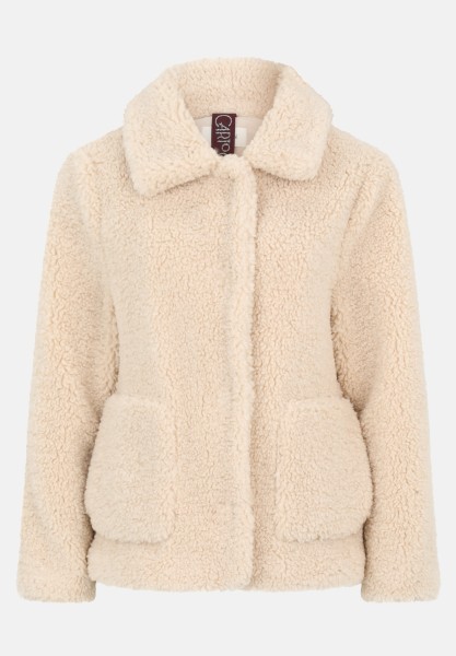Cartoon Plüschjacke mit Kragen