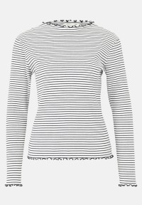 Cartoon Langarm-Shirt mit Kragen