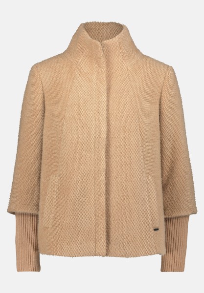 BETTY & CO Kuscheljacke mit Rippbündchen